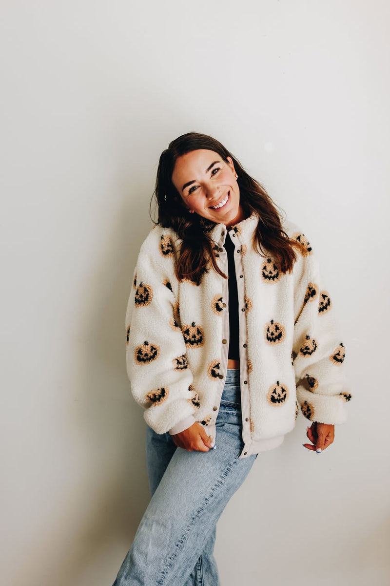 PRE-ORDER: Women's Jack-o-lantern Sherpa
