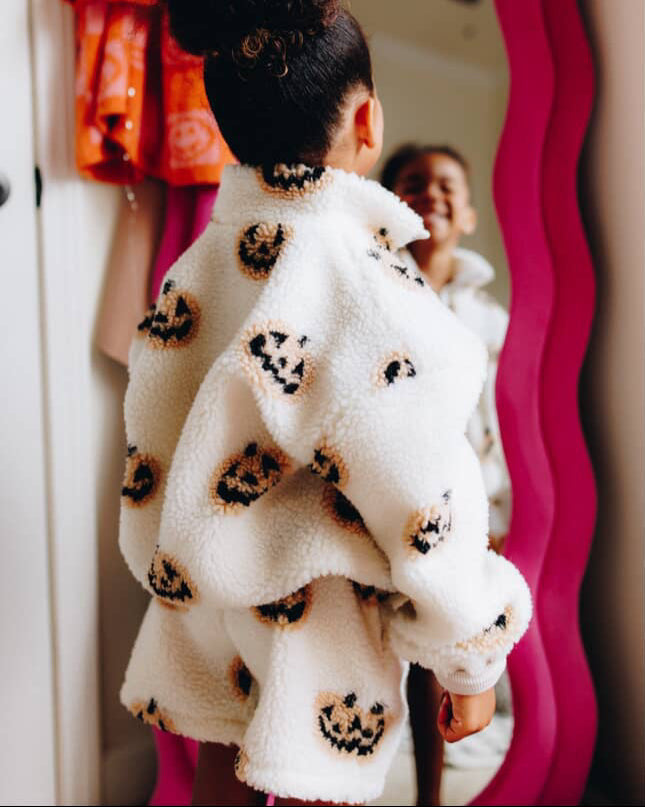 PRE-ORDER: Kids Jack-O-Lantern Sherpa + Shorts Bundle