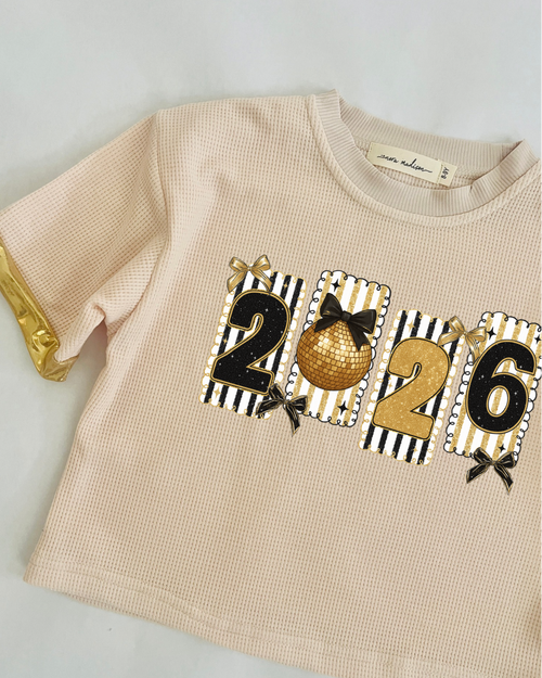 2026 Framed Boxy Waffle Knit