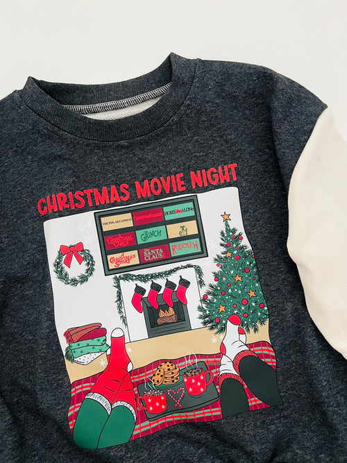 Christmas Movie Night Pullover