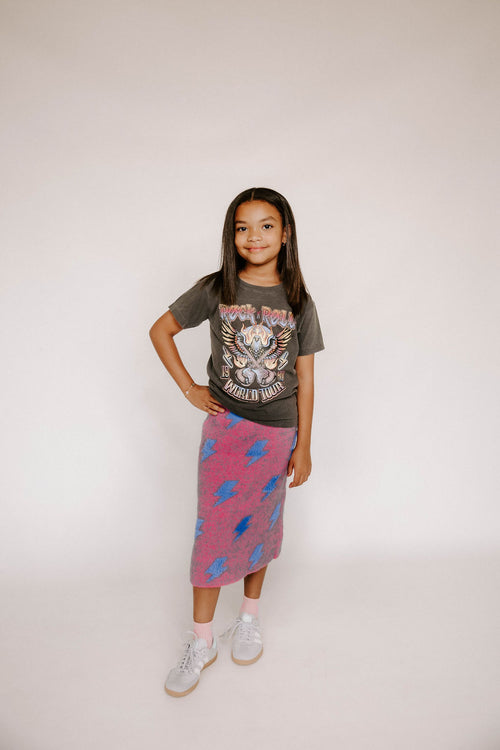 Fuzzy Bold Bolts Skirt