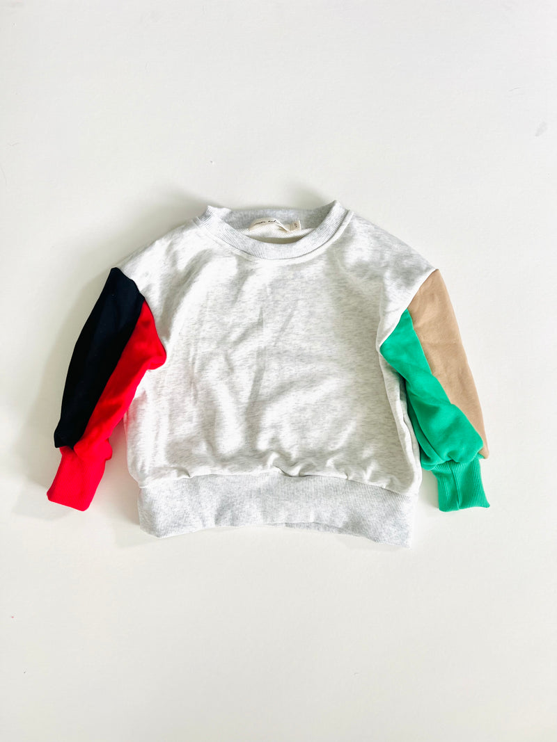 Four Tone Sleeve Pullover - BOLD
