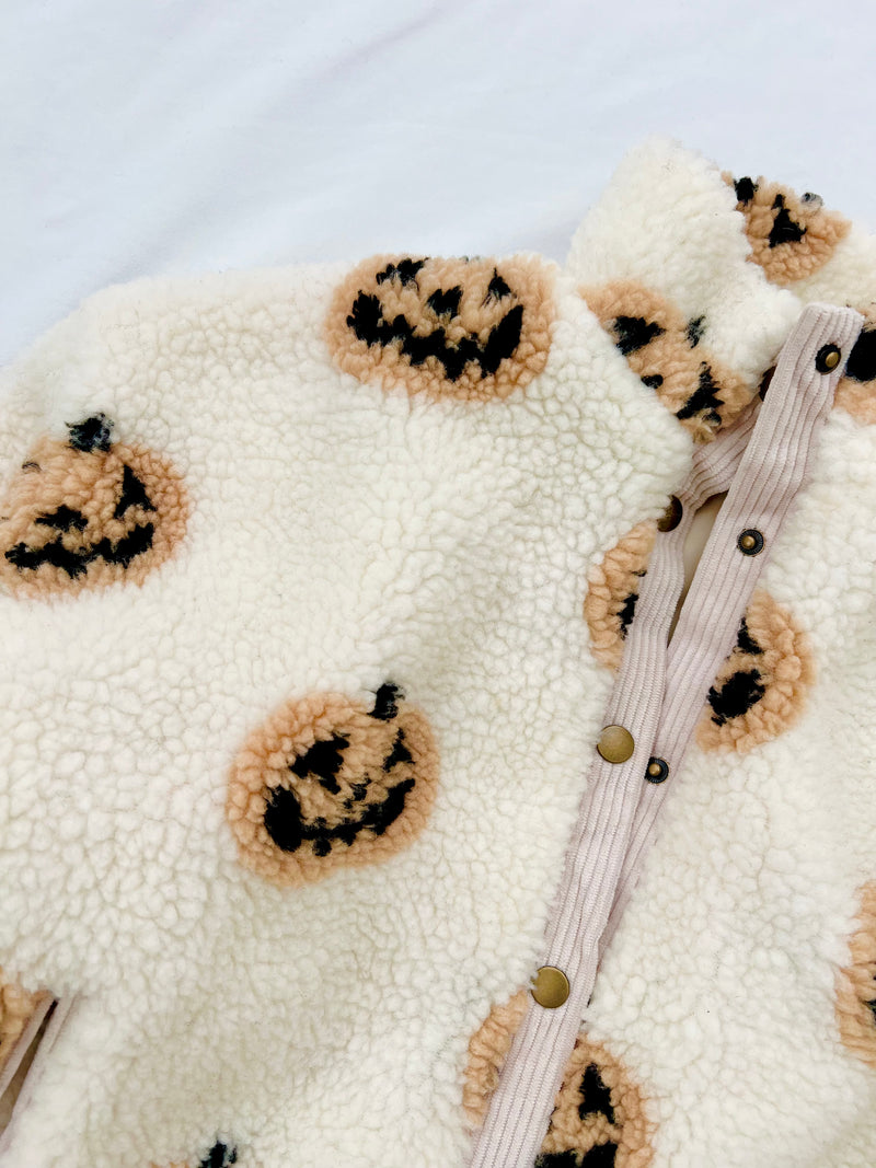PRE-ORDER: Kids Jack-o-lantern Sherpa