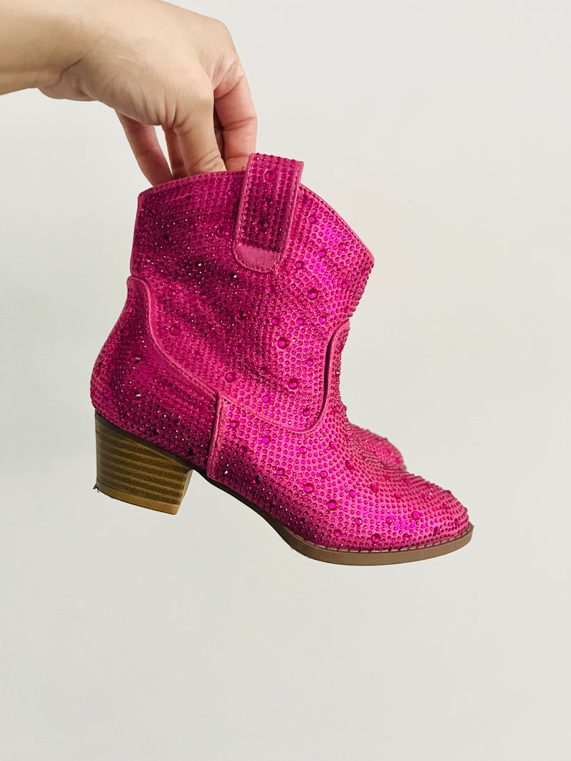 Cowgirl Boots - Hot Pink Rhinestones – Nora Madison Designs